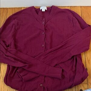 J.Crew Plum Cardigan